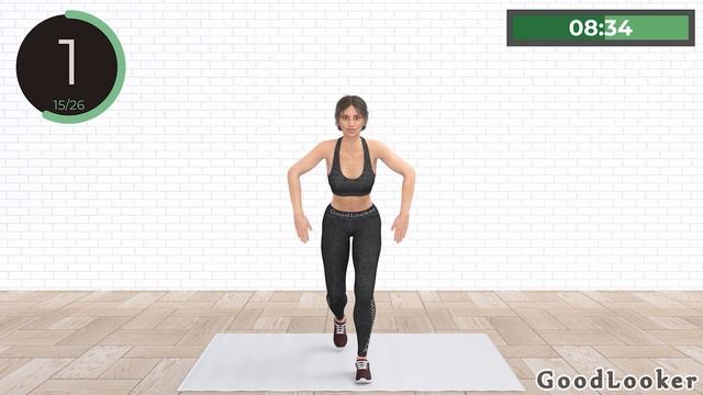 15 Min LOW IMPACT STANDING CARDIO WORKOUT | 26 exercises No Repeat No Jumping No Squat смотреть онлайн