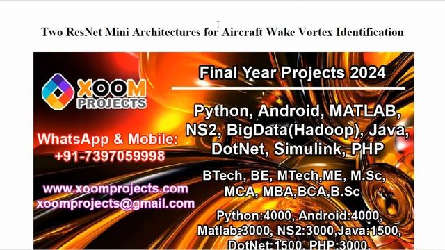 Two ResNet Mini Architectures for Aircraft Wake Vortex Identification смотреть онлайн