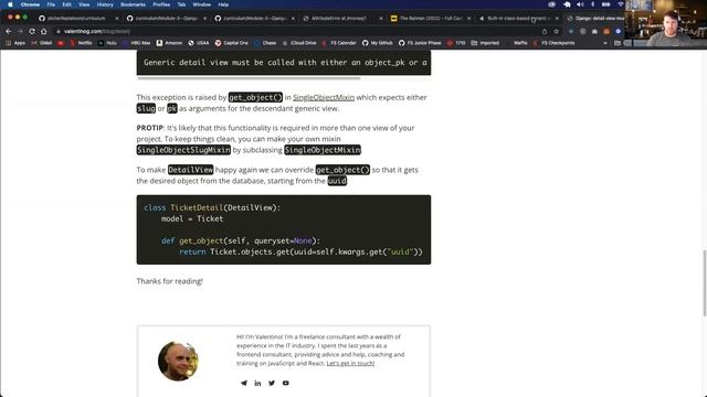 W16D2: Django Nested Routes w/ Generic View Methods & Web Scraping (1 of 1) смотреть онлайн