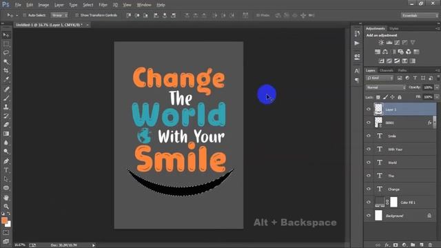Typography T-Shirt Design In Adobe Photoshop Tutorial 2022 смотреть онлайн