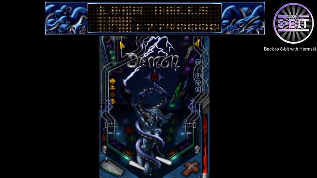 Slam Tilt 'Night of the Demon' Pinball Table on the Amiga Game Footage смотреть онлайн