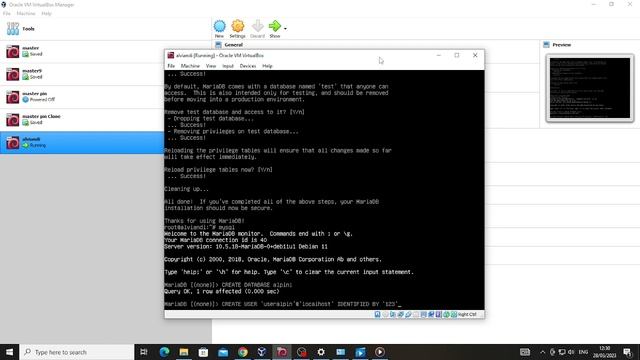 KONFIGURASI DATABASE (MYSQL) DI VIRTUAL BOX || DEBIAN 11 смотреть онлайн