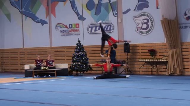 Спортивная акробатика. Чемпионат и первенство СЗФО, г.Архангельск (8-10.01.18). 10 января 2018. смотреть онлайн