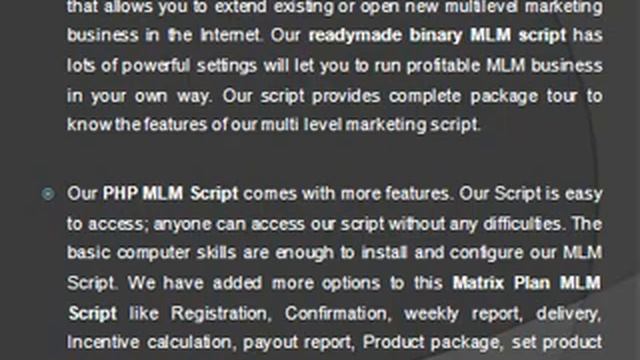 MLM Software | PHP MLM Software смотреть онлайн