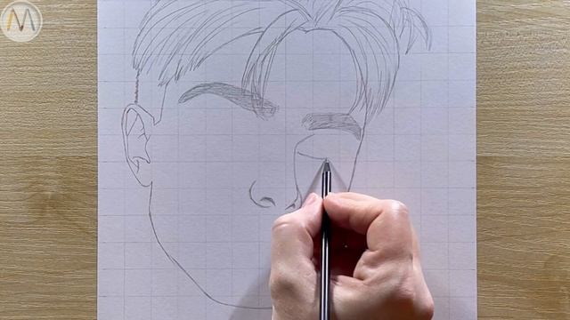 Марк из А4 рисуем портрет простым карандашом поэтапно смотреть онлайн