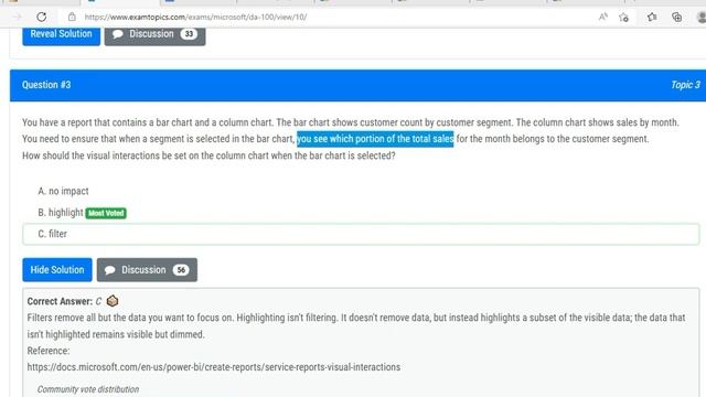 Microsoft PL -300 Certification Sample Questions- VISUAL /ANALYSE (Topic-4) смотреть онлайн