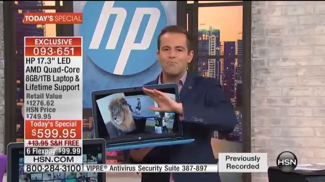 HP 17.3 LED AMD QuadCore 8GB/1TB Laptop Lifetime Suppo... смотреть онлайн