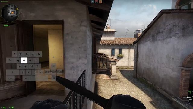 CS: GO - простой прыжок без стрейфа на балкон/крышу de_inferno смотреть онлайн