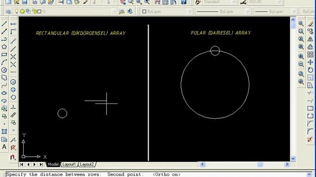 Autocad Array Komutu смотреть онлайн