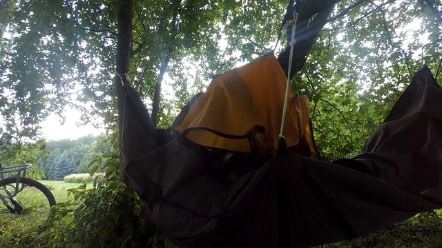 палатка гамак вело... tent hammock to be mounted on the ground and mount to the bicycle смотреть онлайн