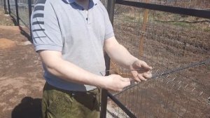 крепеж 3д сетки на 3мм проволоку