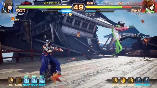 Fighting EX Layer (Ver 1.07 Arcade Mode) - Hokuto Hard Mode Playthrough смотреть онлайн