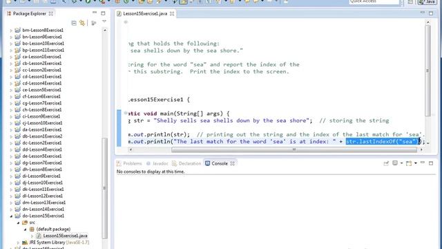 Learn Java - Exercise 15x - Searching Strings in Java смотреть онлайн