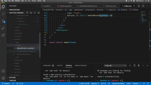 17. How to build a Headless CMS with TypeScript, React, GraphQL & Node: Delete Model смотреть онлайн
