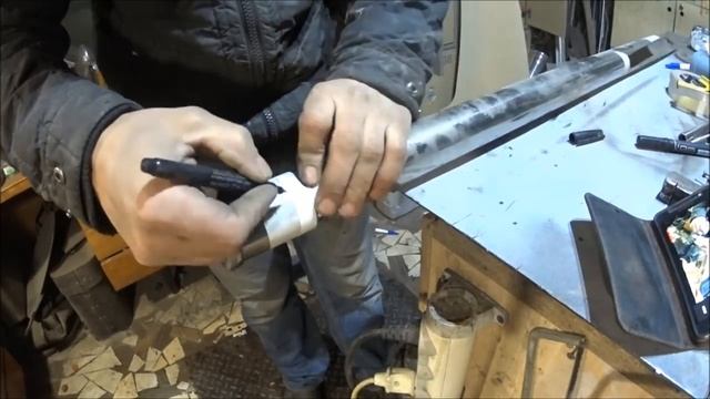 Шнековый нагнетатель для заполнения швов в декоративном камне. смотреть онлайн
