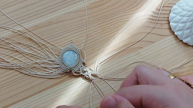 Micro Macrame Necklace Tutorial | DIY Necklace with stone смотреть онлайн