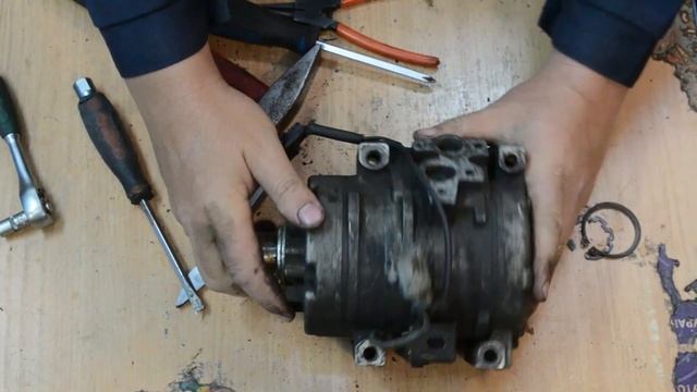 разбор компрессора кондиционера toyota смотреть онлайн