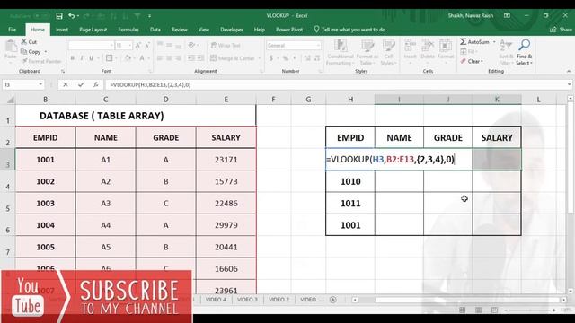 MICROSOFT EXCEL : VLOOKUP FUNCTION VIDEO 7 | HOW TO USE VLOOKUP IN EXCEL | ONE FUNCTION USING ARRA смотреть онлайн