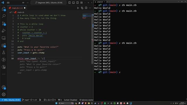 While Loops in Ruby for Beginners 7 смотреть онлайн