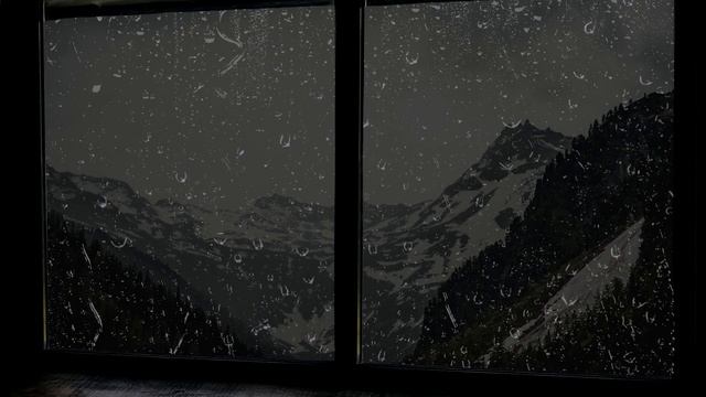 Som De Chuva Na Janela Para Dormir E Relaxar - Barulho De Chuva E Trovoadas A Noite | 10 Horas