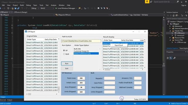 Window Application Shipping Report with C++ and Excel data #shipping #sqlite3 #visualstudio смотреть онлайн