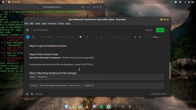 Synced Microsoft One Drive With Linux (Linux Tutorial) смотреть онлайн