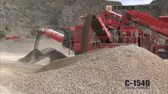 Конусная дробилка Terex Finlay C-1540 Dual Power смотреть онлайн