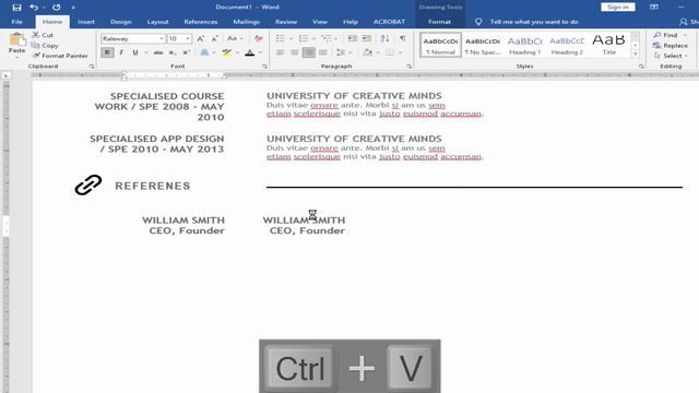 How to Design Clean and Simple Resume Template Using Microsoft Word смотреть онлайн