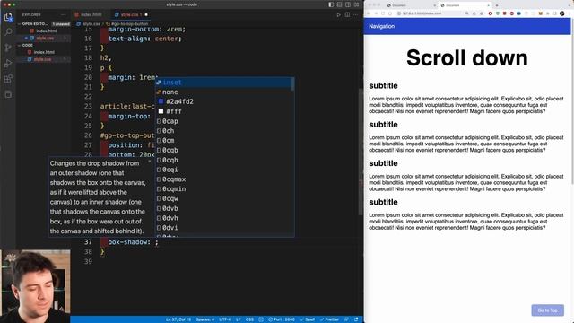 How to scroll to the top of the page using a button смотреть онлайн