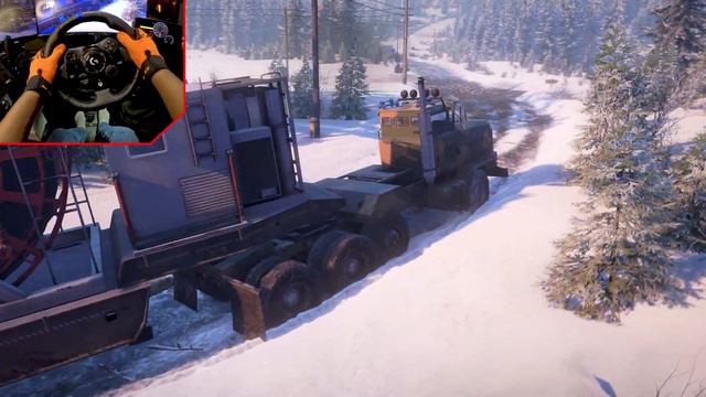 Derry Longhorn 3194 - Snowrunner PC Gameplay 4k | Logitech G923 Steering Wheel смотреть онлайн
