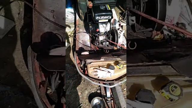 Установка двигателя лефан 17 сил на буран смотреть онлайн