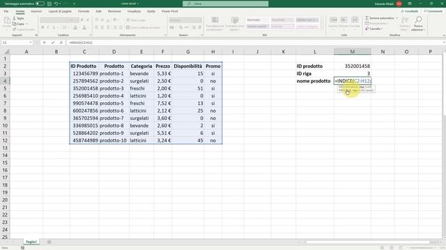Funzioni Confronta e Indice - EXCEL TUTORIAL ITALIANO 42 смотреть онлайн