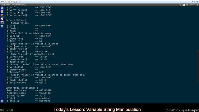 Variable String Manipulation смотреть онлайн