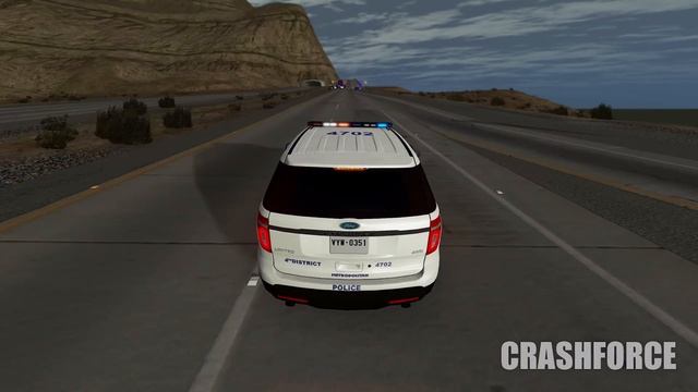 Highway Police Chases #6 - BeamNG drive (4K) смотреть онлайн