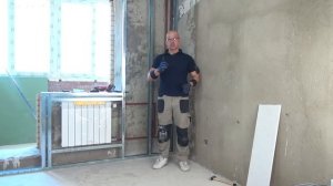 РЕМОНТ КВАРТИРЫ В НОВОСТРОЙКЕ. МОНТАЖ ФАЛЬШ СТЕНЫ ИЗ ГИПСОКАРТОНА СВОИМИ РУКАМИ #040