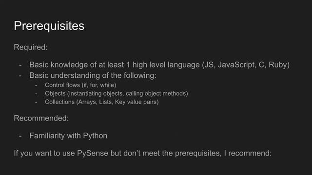 PySense 101: An Introduction смотреть онлайн