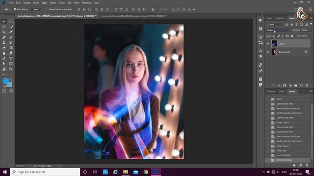 | Color Effect | Professional Color Correction l Photo Editing Tutorial in Photoshop | Graphic worl смотреть онлайн