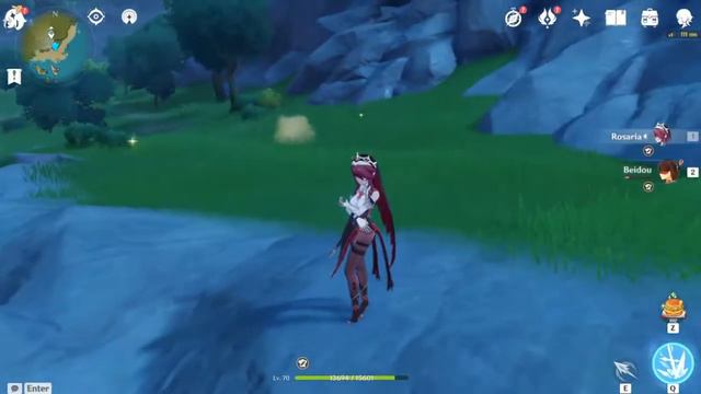 Rosaria Crit rate buff to party with 100% Crit Rate - Genshin Impact смотреть онлайн