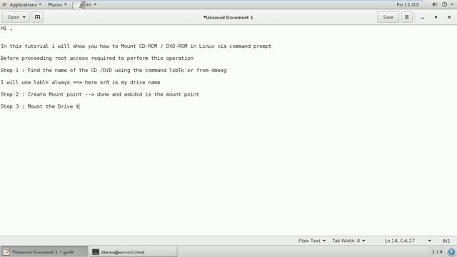 How to Mount CD-ROM / DVD-ROM In Linux смотреть онлайн