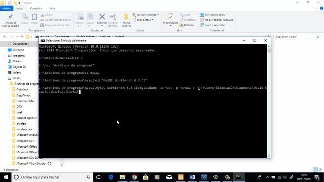 Backup mysqldump Windows 10 смотреть онлайн