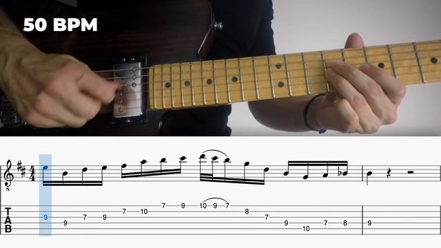 Guitar Lick #41 - Bm - Aeolian (natural minor) смотреть онлайн