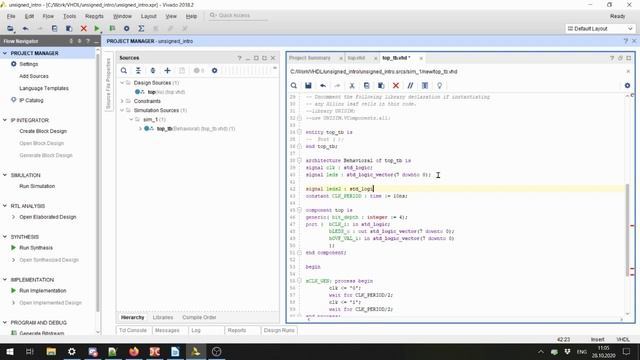 Лекция 23.10.2020 - создание и работа с проектом vhdl и симуляцией. память BRAM. смотреть онлайн