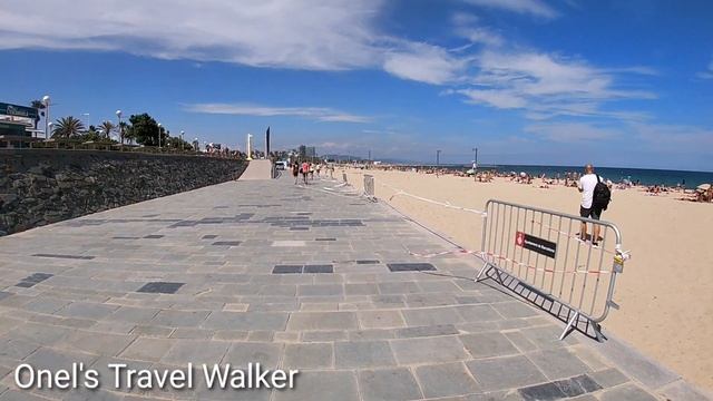 Barcelona Beach Walk Tour at Platja de la Icaria 2020 смотреть онлайн