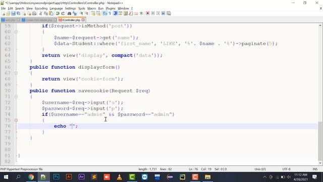 Cookie Laravel 8 | Laravel 8 cookie Implementation | how to create cookie in Laravel 8 with example смотреть онлайн