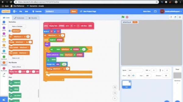 Scratch 3.0 - How to Make A Simple Text Engine *EASY*
