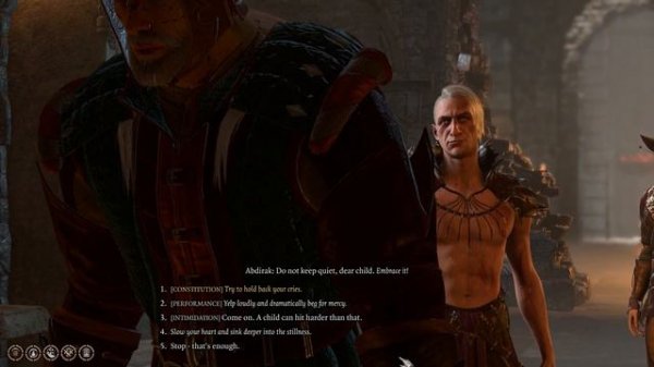 Only these 3 Classes have Special Dialogues on Handling Pain ( Abdirak ) -BG3