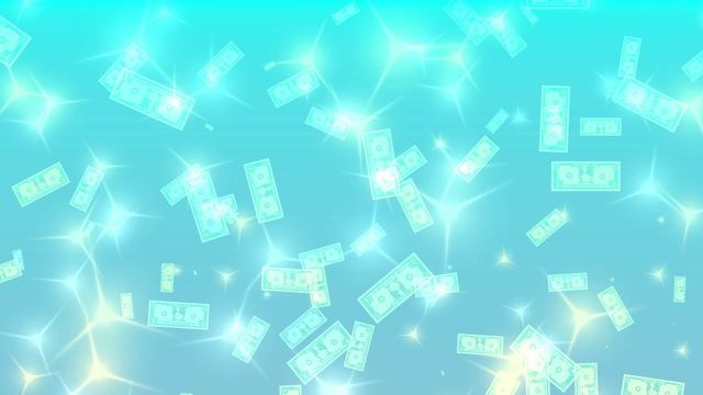 Футаж Деньги. Яркий фон Летящие доллары для видеомонтажа смотреть онлайн