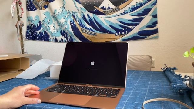 Unboxing new MacBook air gold (M1, Nov 2020) смотреть онлайн