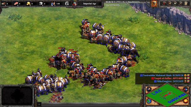 150 (Bengalis) ELITE BATTLE ELEPHANTS vs 200 SAVARS (Total Resources) | AoE II: DE смотреть онлайн