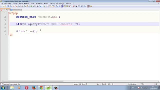 PHP 74 - Adatbáziskezelés MySQLi 7 - Update - Törlés смотреть онлайн